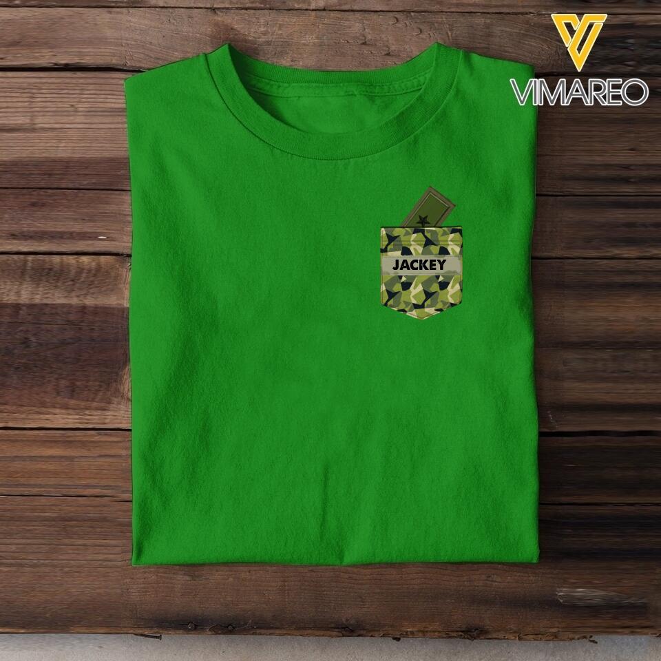 Personalized Swedish Soldier Tshirt Printed 22MAY-HC13