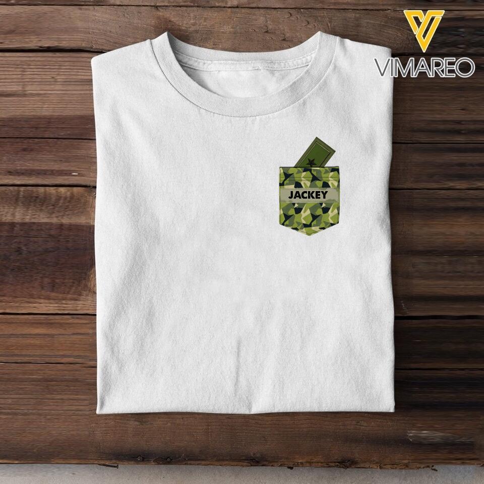 Personalized Swedish Soldier Tshirt Printed 22MAY-HC13
