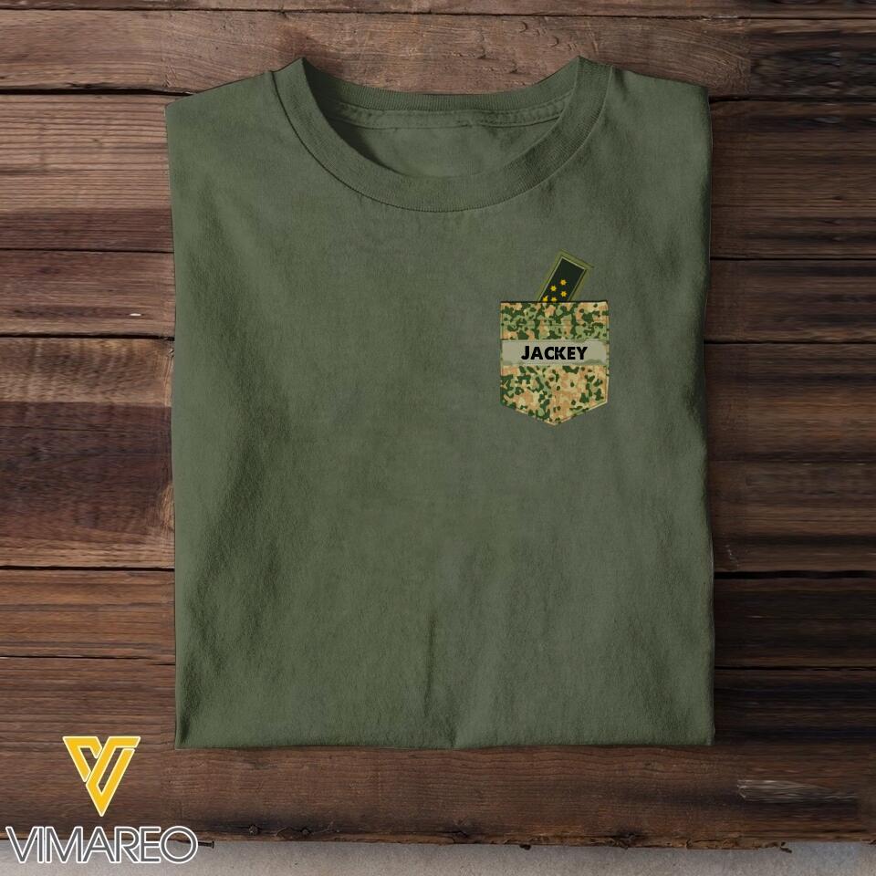 Personalized Netherland Soldier Tshirt Printed 22MAY-HC13