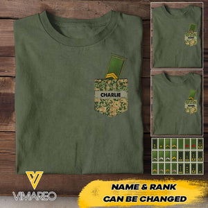 Personalized Netherland Soldier Tshirt Printed 22MAY-HC13