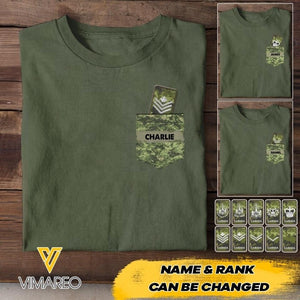 Personalized Australian Soldier Tshirt Printed 22MAY-NN13