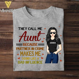PERSONALIZED THEY CALL ME AUNT TSHIRT NQTN1305
