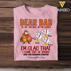 Personalized Father's Day Tshirt Printed 22MAY-DT16