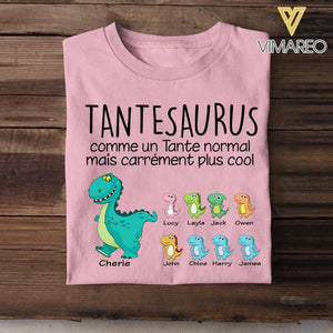 Personalized Tantesaurus French Tshirt Printed 22MAY-LN16