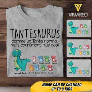 Personalized Tantesaurus French Tshirt Printed 22MAY-LN16