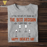 Personalized The Best Decision Happy Father's Day Tshirt Printed NQHC1705