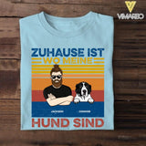 Personalized Zuhause Ist Wo Meine Hund Sind Tshirt Printed QTDT1705