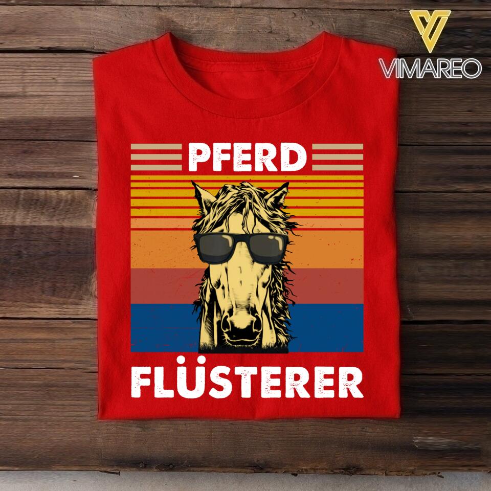 Personalized Pferd Plusterer Tshirt Printed QTTN1805