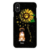 PERSONALIZED DOG SUNFLOWER PHONECASE QTTN1805