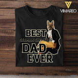 Personalized Best German shepherd Dad Ever Upload Photo Tshirt Printed QTDT1905