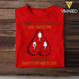 PERSONALIZED OUR FIRST HOME WAS AWESOME HAPPY FATHER'S DAY TSHIRTS NQVQ2005