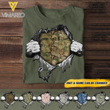 Personalized U.S Soldier Tshirt Printed 22MAY-DT21