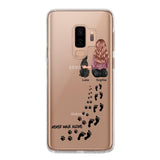 Personalized Never Walk Alone Girl And Dog Transparent Silicone Phonecase Printed 22MAY-LN21