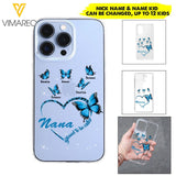 Personalized Grandma Kid Transparent Silicone Phonecase Printed 22MAY-HC21