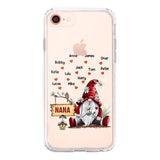 PERSONALIZED TRANSPARENT SILICONE PHONECASE GRANDMA KIDS