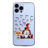 PERSONALIZED TRANSPARENT SILICONE PHONECASE GRANDMA KIDS