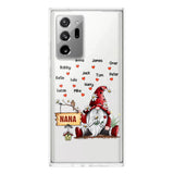 PERSONALIZED TRANSPARENT SILICONE PHONECASE GRANDMA KIDS