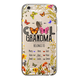 Personalized This Cool Grandma Transparent Silicone Phonecase Printed 22MAY-DT23
