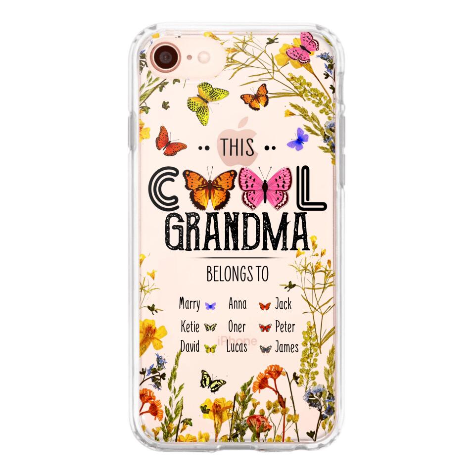 Personalized This Cool Grandma Transparent Silicone Phonecase Printed 22MAY-DT23