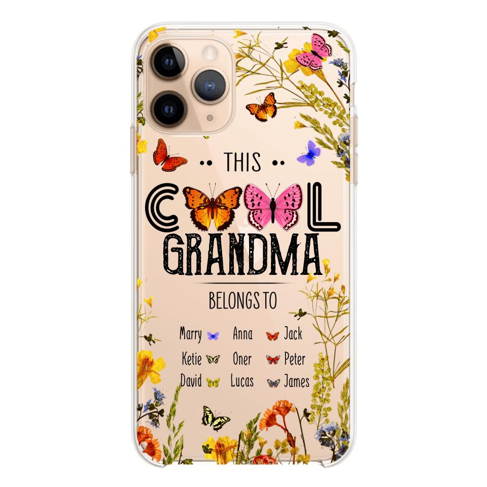 Personalized This Cool Grandma Transparent Silicone Phonecase Printed 22MAY-DT23