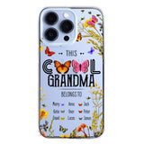 Personalized This Cool Grandma Transparent Silicone Phonecase Printed 22MAY-DT23