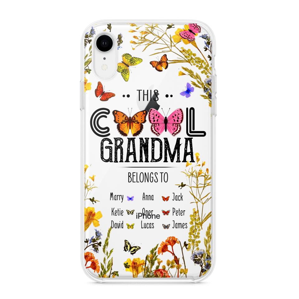 Personalized This Cool Grandma Transparent Silicone Phonecase Printed 22MAY-DT23