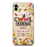 Personalized This Cool Grandma Transparent Silicone Phonecase Printed 22MAY-DT23