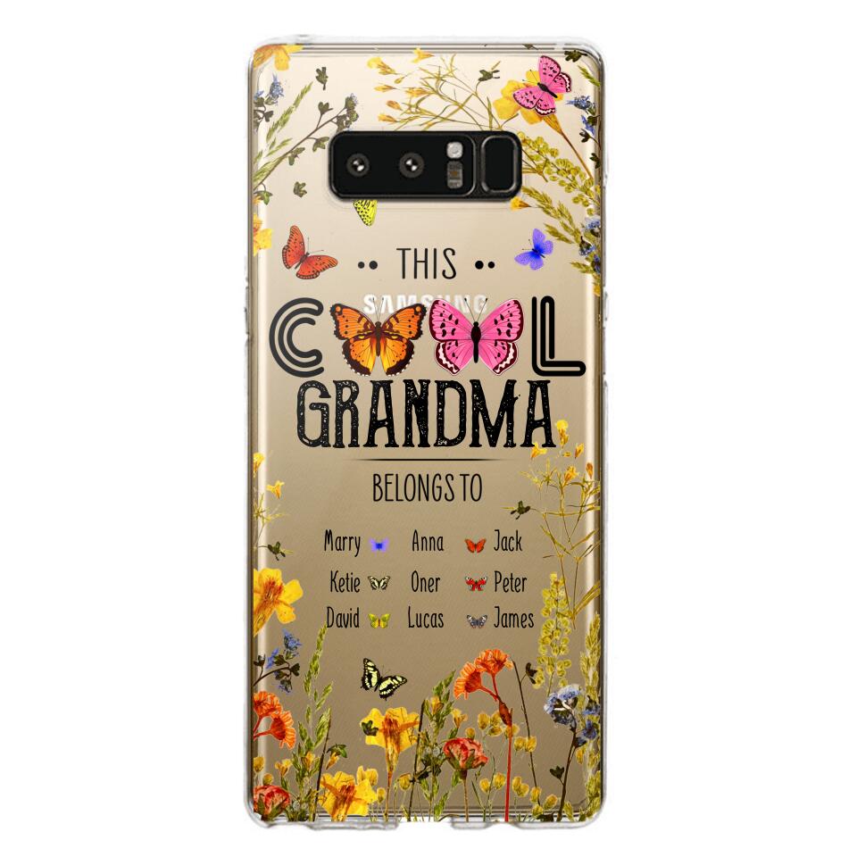 Personalized This Cool Grandma Transparent Silicone Phonecase Printed 22MAY-DT23