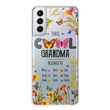 Personalized This Cool Grandma Transparent Silicone Phonecase Printed 22MAY-DT23