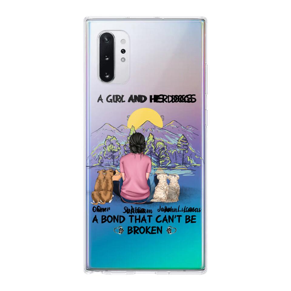 Personalized Dog Lover Transparent Silicone Phonecase Printed NQHC2105