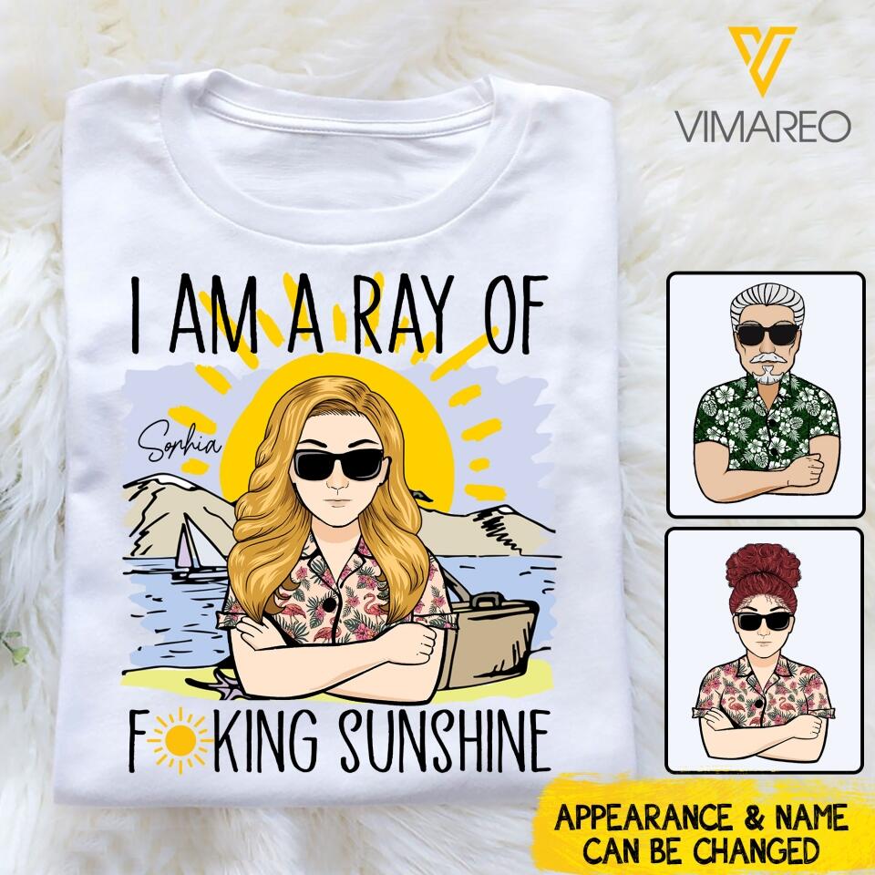 PERSONALIZEDI'M A RAY OF FUCKING SUNSHINE TSHIRT QTDT2505