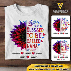 Personalized Blessed To be Called Nana Tshirt Printed 22MAY-HC26