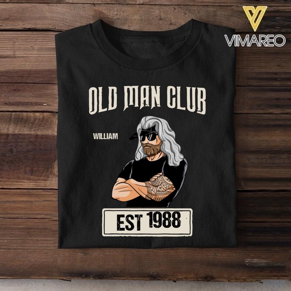 Personalized Old Man Club Tshirt Printed QTVQ2605