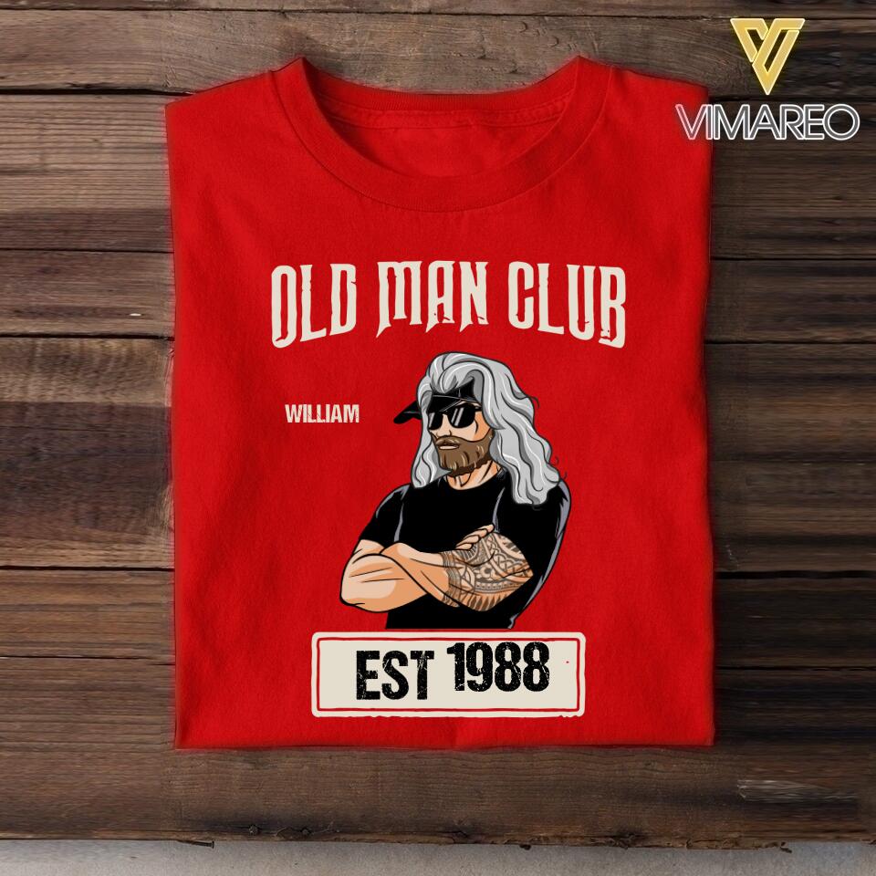 Personalized Old Man Club Tshirt Printed QTVQ2605