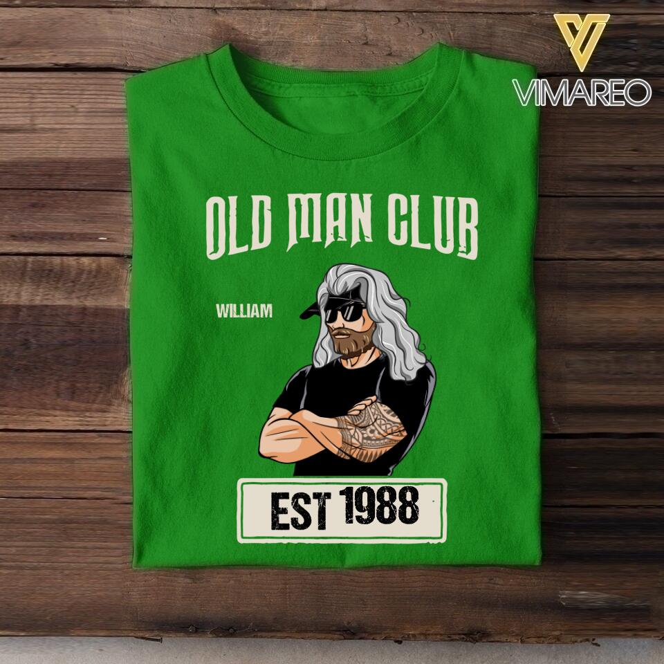 Personalized Old Man Club Tshirt Printed QTVQ2605