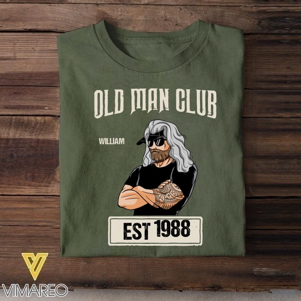 Personalized Old Man Club Tshirt Printed QTVQ2605