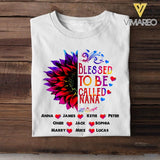 Personalized Blessed To be Called Nana Tshirt Printed 22MAY-HC26