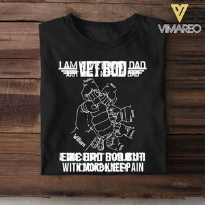Personalized UK Veteran Dad Bob Kid Name Tshirt Printed QTVQ2705