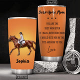Personalized Horse Mom Tumbler Printed 22MAY-HY31