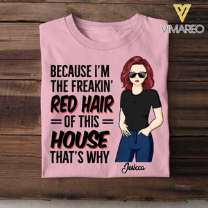 Personalized Red Hair This Ginger Snap Girl Tshirt Printed QTDT0106