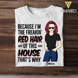 Personalized Red Hair This Ginger Snap Girl Tshirt Printed QTDT0106