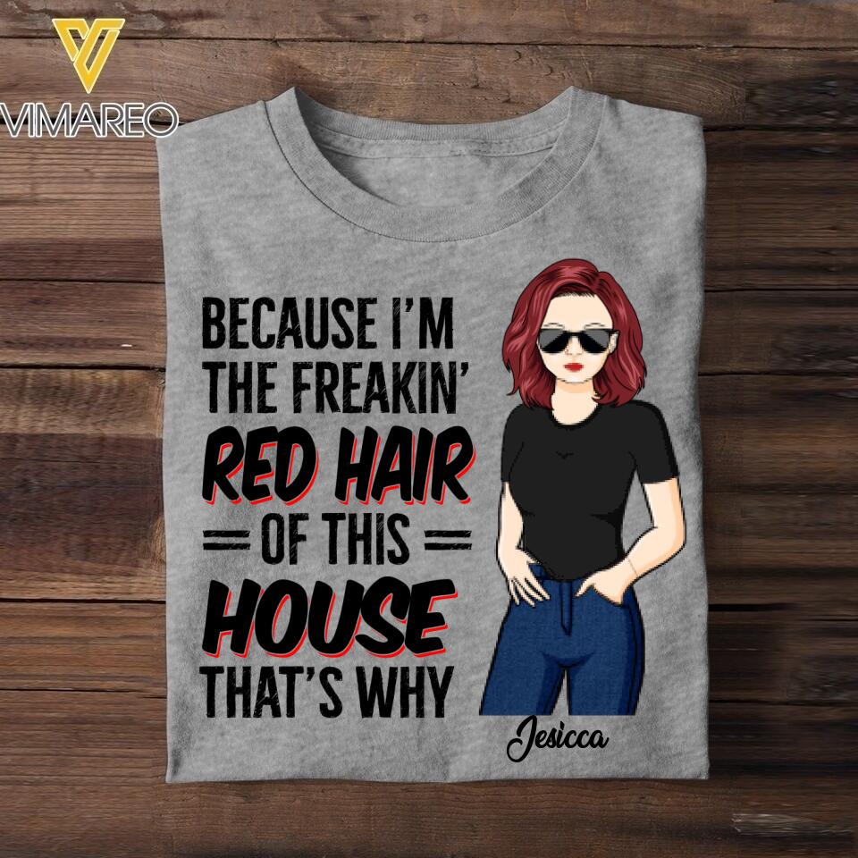 Personalized Red Hair This Ginger Snap Girl Tshirt Printed QTDT0106