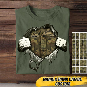 Personalized Polish Soldier Tshirt Printed 22JUL-HQ01