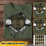 Personalized Romanian Soldier Tshirt Printed 22JUL-DT03