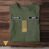 DH Personalized Italian Soldier Tshirt Printed DT0406
