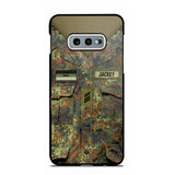 Personalized German Soldier Phone Case Printed 22JUL-HQ04