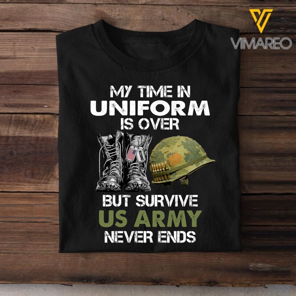 Personalized U.S Veterans Tshirt Printed SEP-DT13
