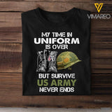 Personalized U.S Veterans Tshirt Printed SEP-DT13