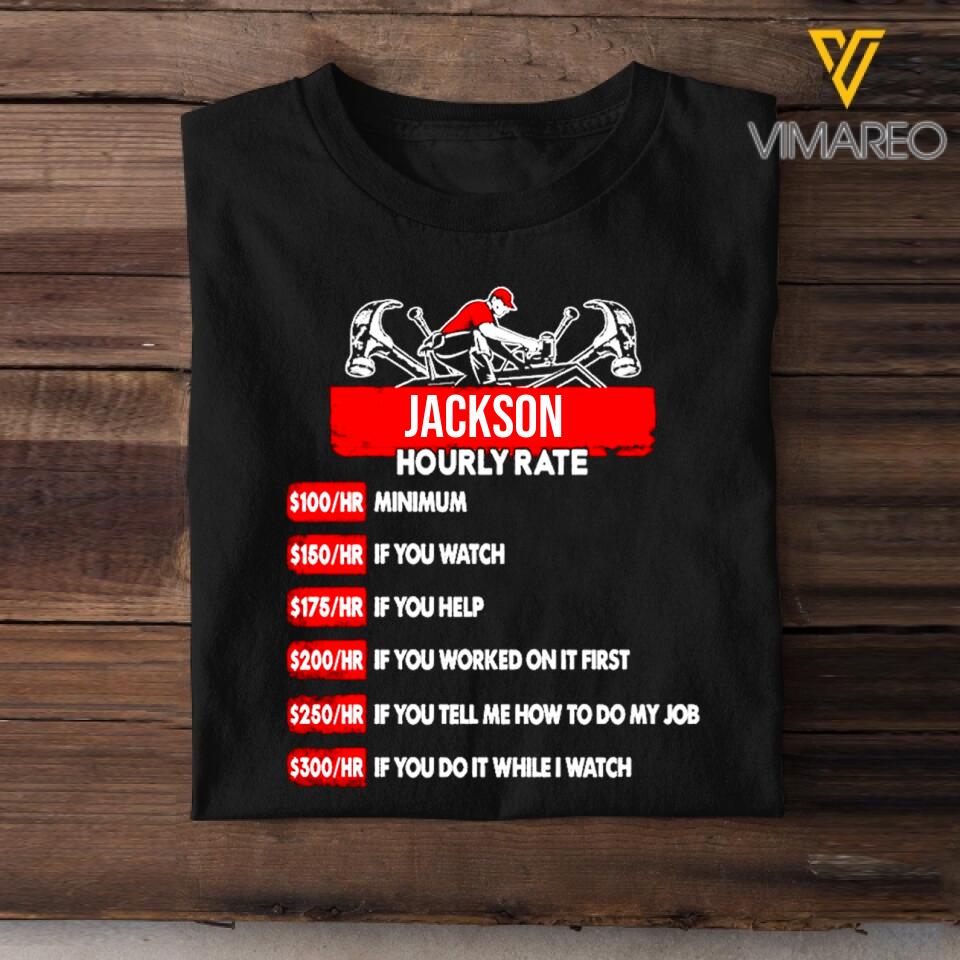 Personalized Roofer Tshirt Printed SEP-QH13