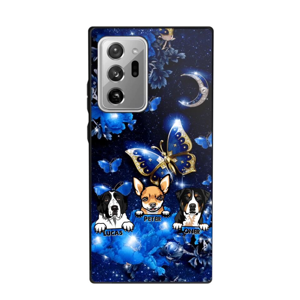 Personalized Dog Butterfly Background Phonecase NQHC0206
